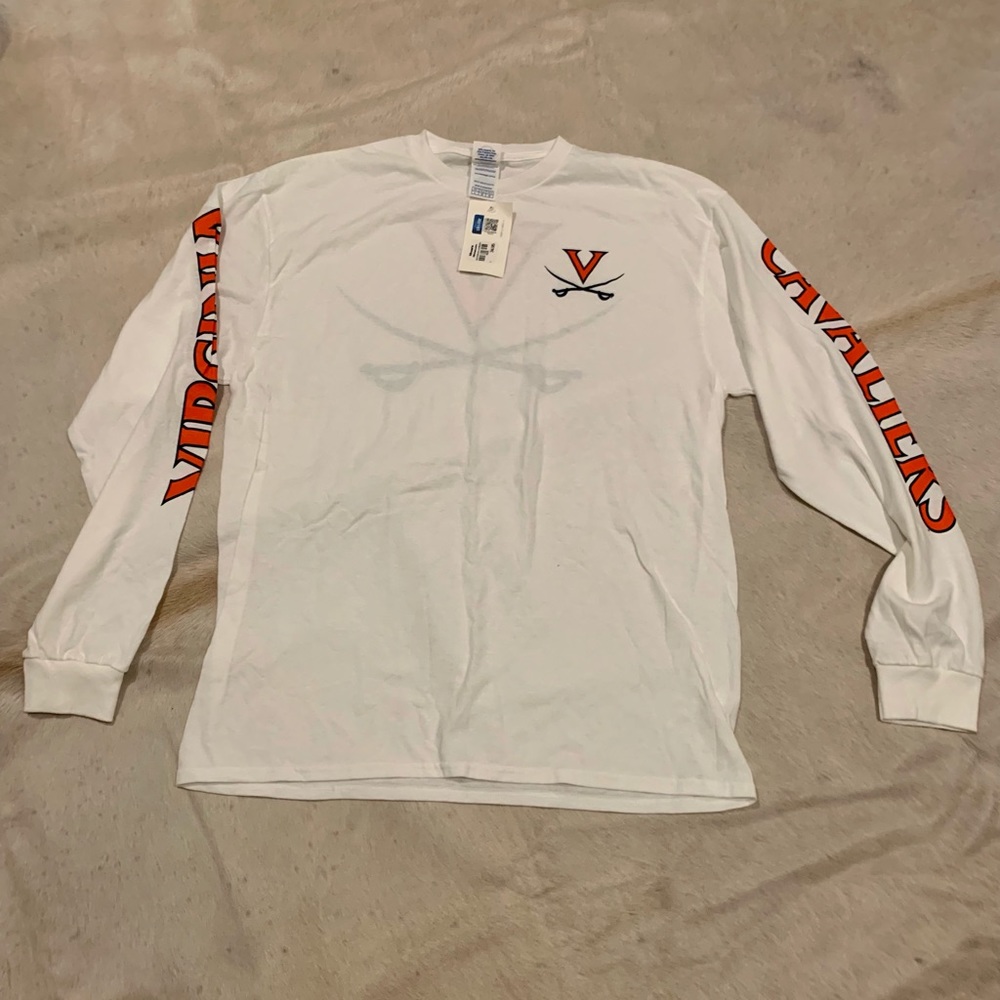 Virginia Cavaliers long slv cotton shirt, L, NWT
